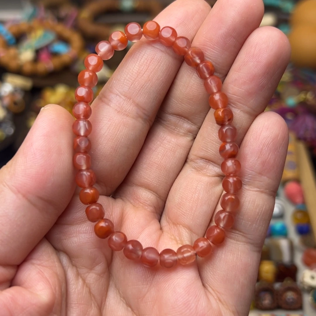南红玛瑙未镶嵌5mm单圈发一条