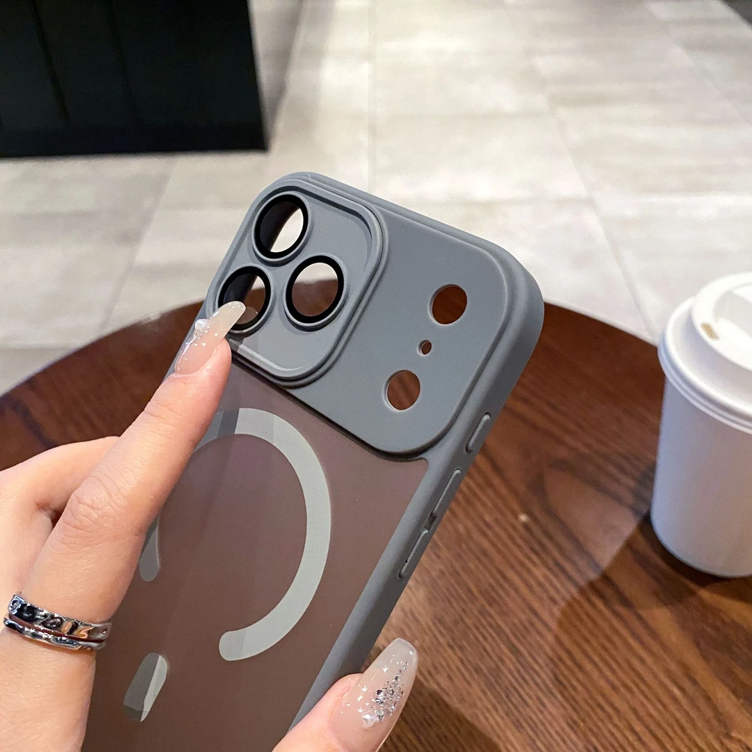 iPhone17PROMAX磨砂磁吸手机壳适用苹果16镜头膜全包15肤感保护套