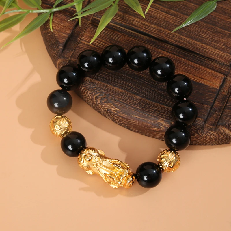 貔貅黑曜石手链（1.4）【0725】