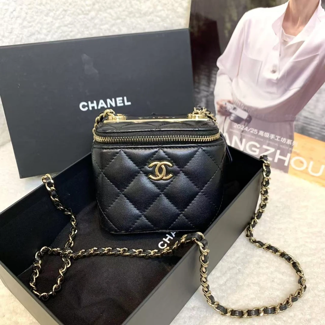 95新 Chanel/香奈儿 壹臻/30开 黑金Trendy盒子包/27907256拆单1