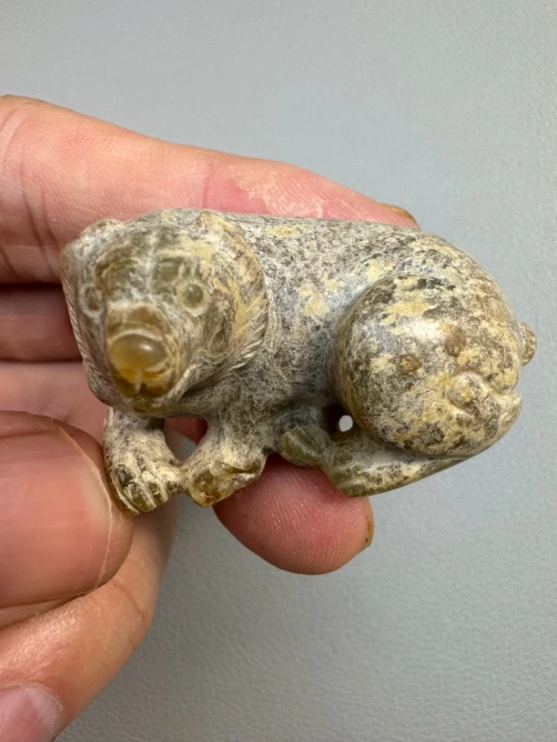 和田玉圆雕玉熊