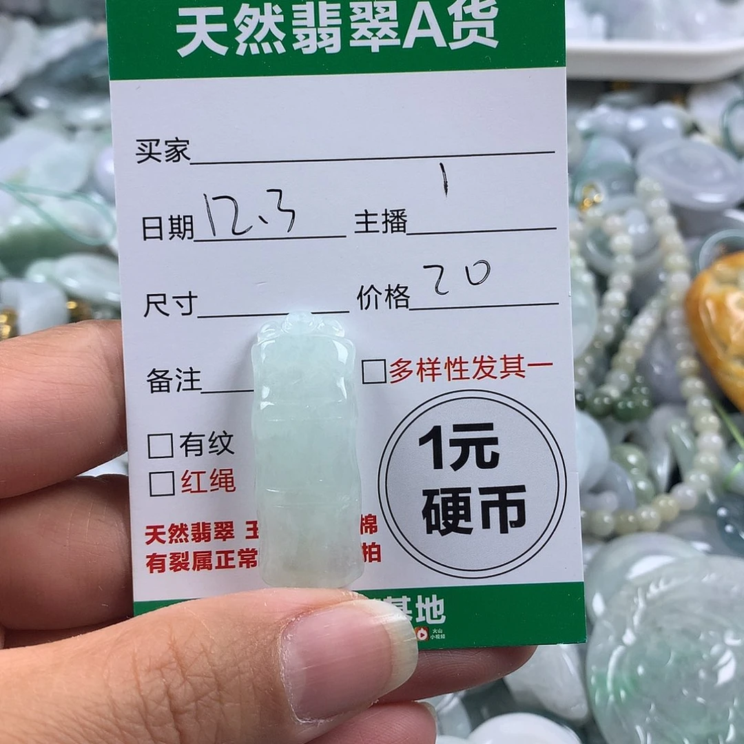 翡翠未镶嵌吊坠(不含链)
