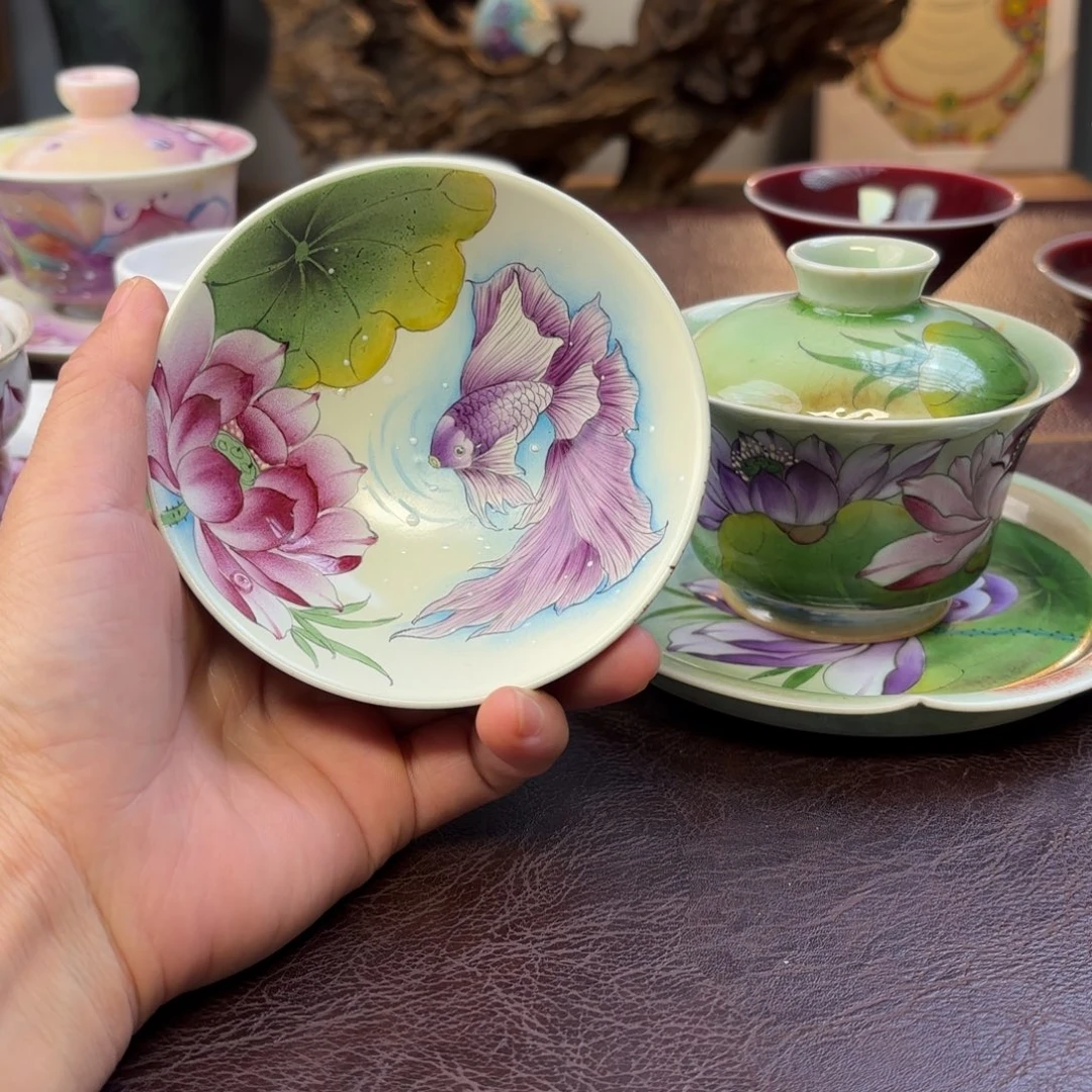 紫***晶景德镇纯手工制作工艺陶瓷
