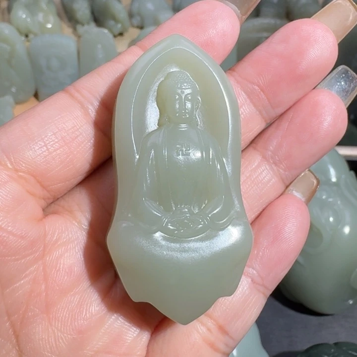 和田玉未镶嵌挂件