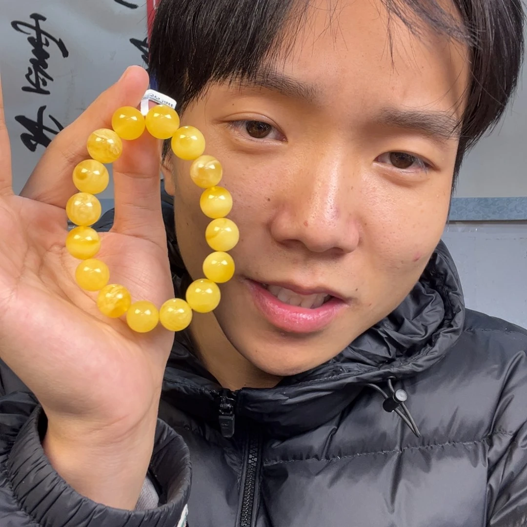 蜜蜡颈饰未镶嵌多样性