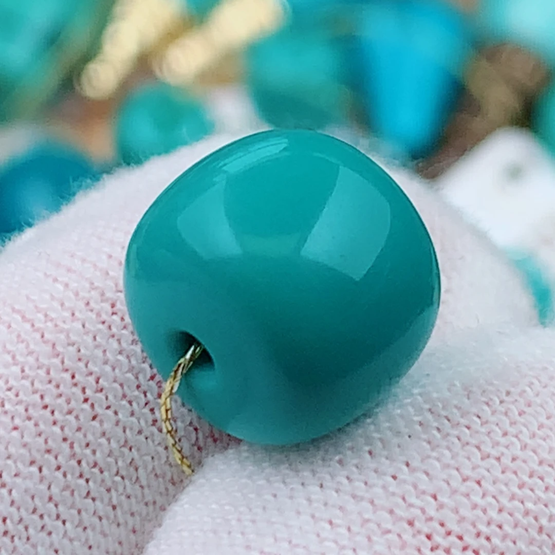 未镶嵌绿松石珠宝奇石11.5mm