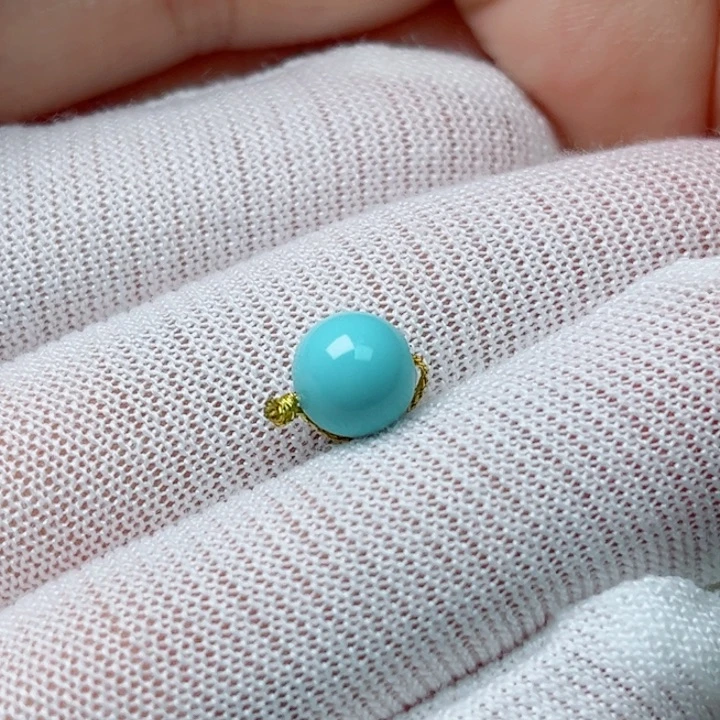 未镶嵌绿松石珠宝奇石小*牛