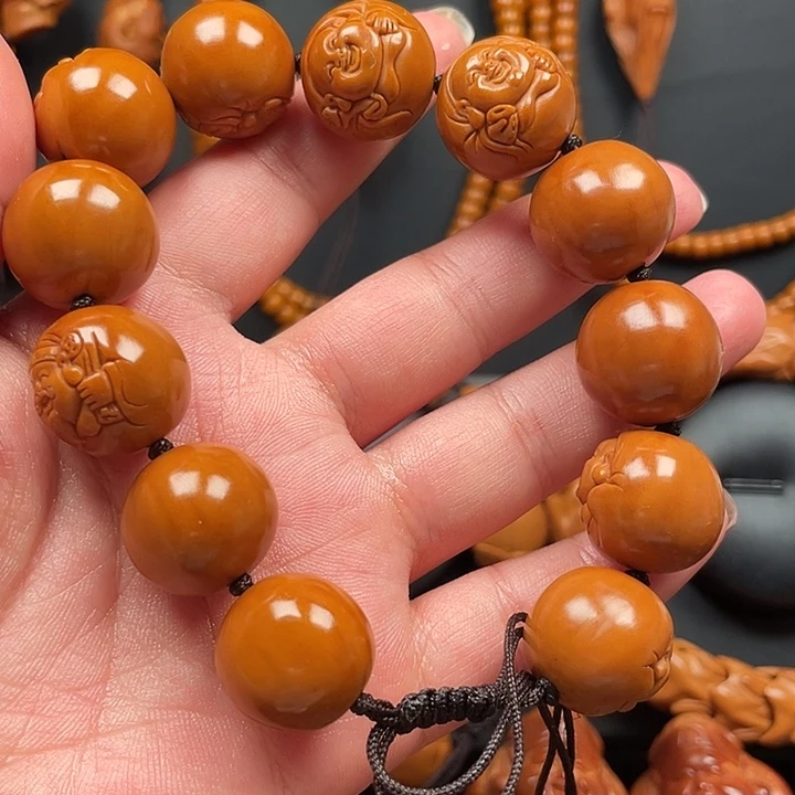 橄榄核手串/手链光珠财迷