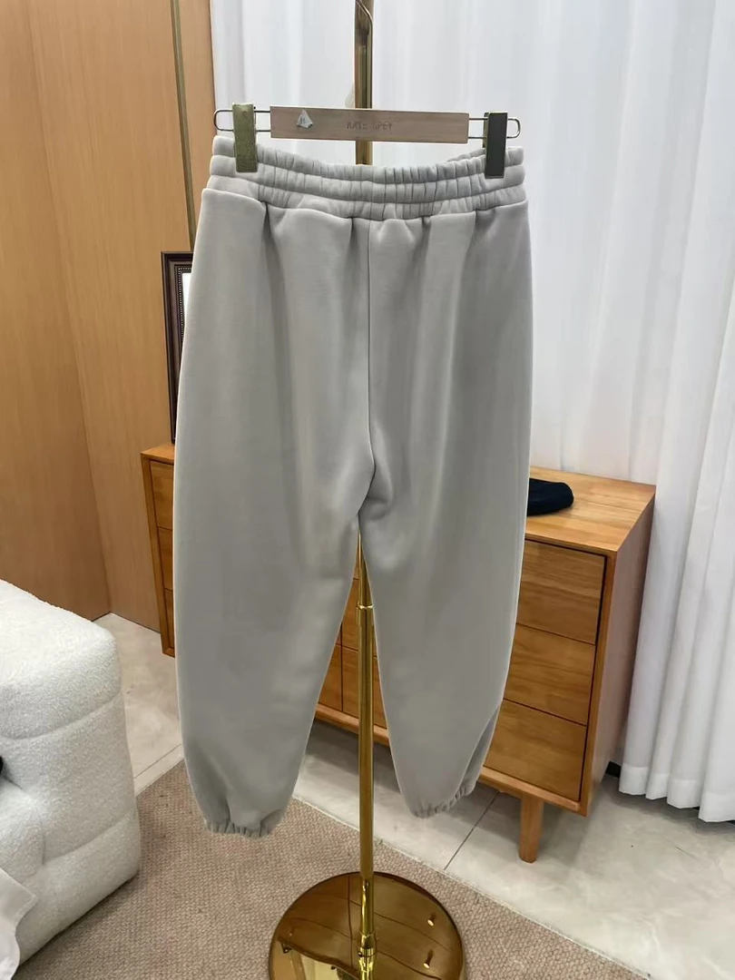 凯特丝蓓752#秋冬新款刺绣束脚卫裤宽松休闲百搭运动长裤