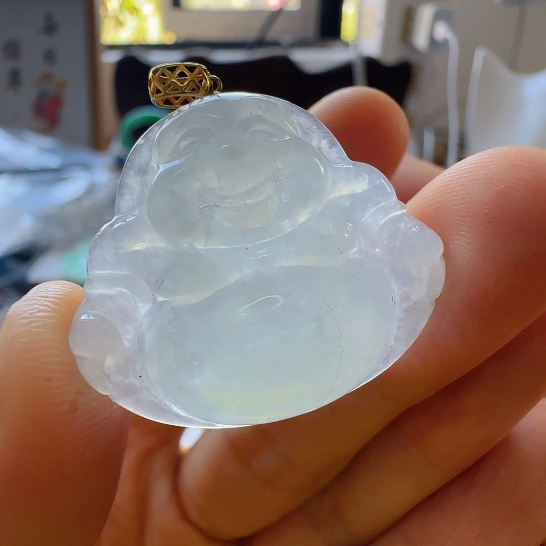 翡翠18K金镶嵌颈饰翡翠199