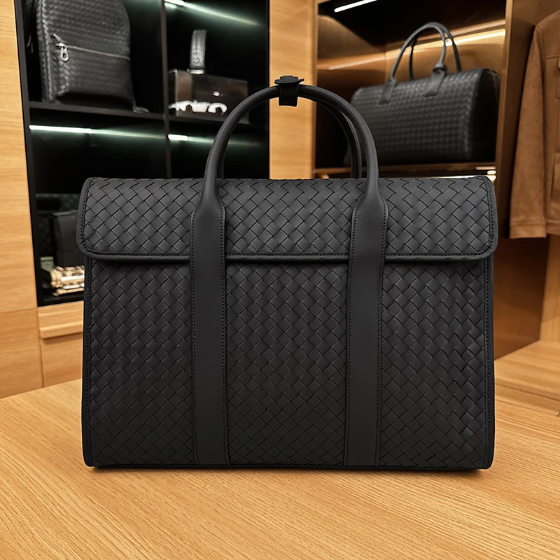 BOSOM VARVLE 【胎牛皮】男士经典时尚商务公文包商务包轻奢高档