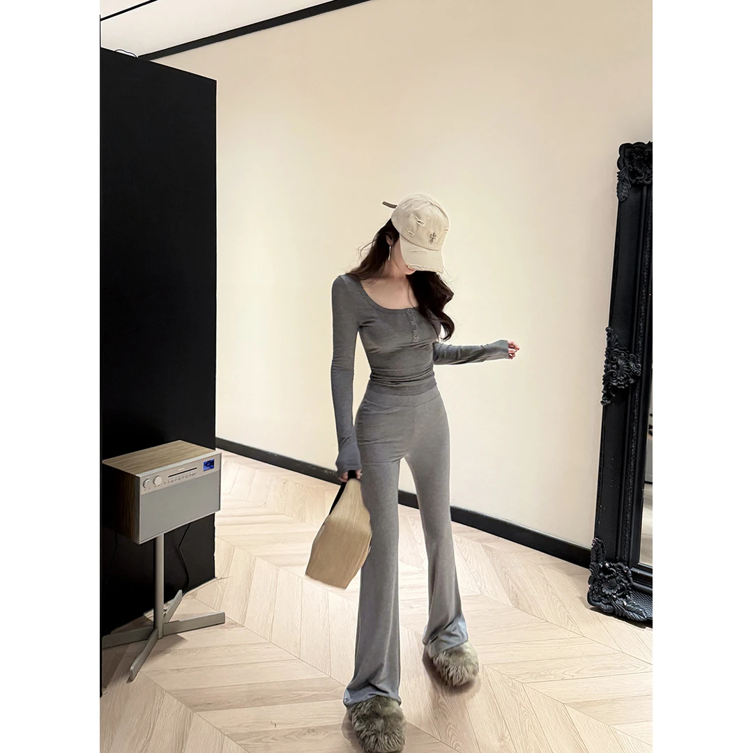 【QIUROUYAO邱肉瑶】精致线条主义*腿型王者双色垂垂裤