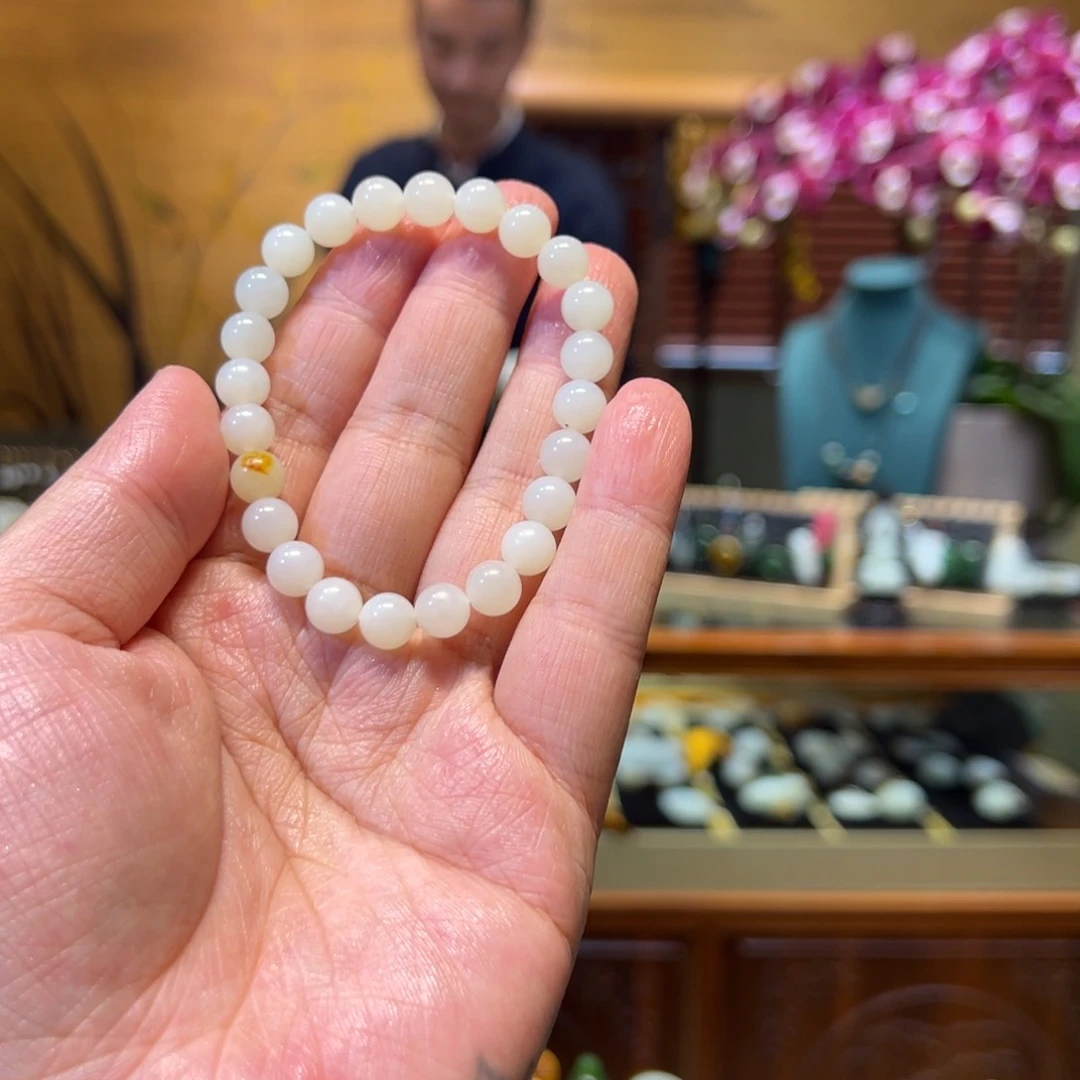 和田玉手链未镶嵌8