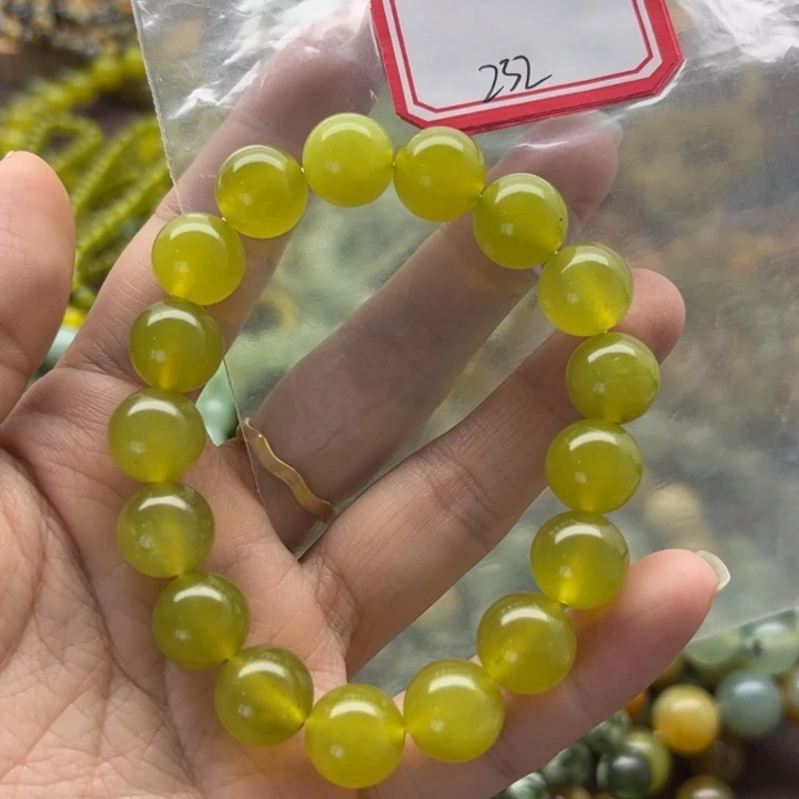 未镶嵌蛇纹石玉手链