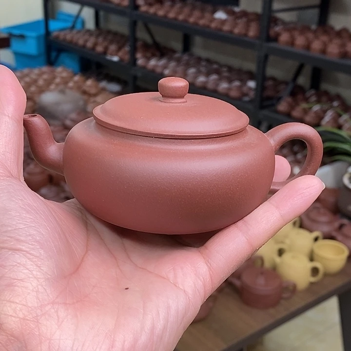 茶杯紫砂旭帽老紫泥