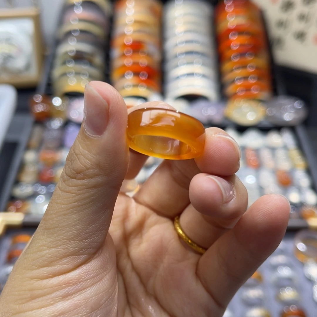 玛瑙/玉髓未镶嵌戒指