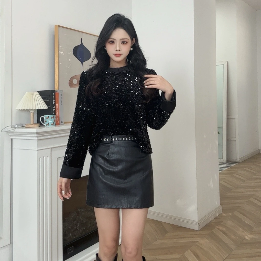 IEF/爱依服2924冬春法式名媛优成熟雅气质设计洋气感通勤百搭上衣