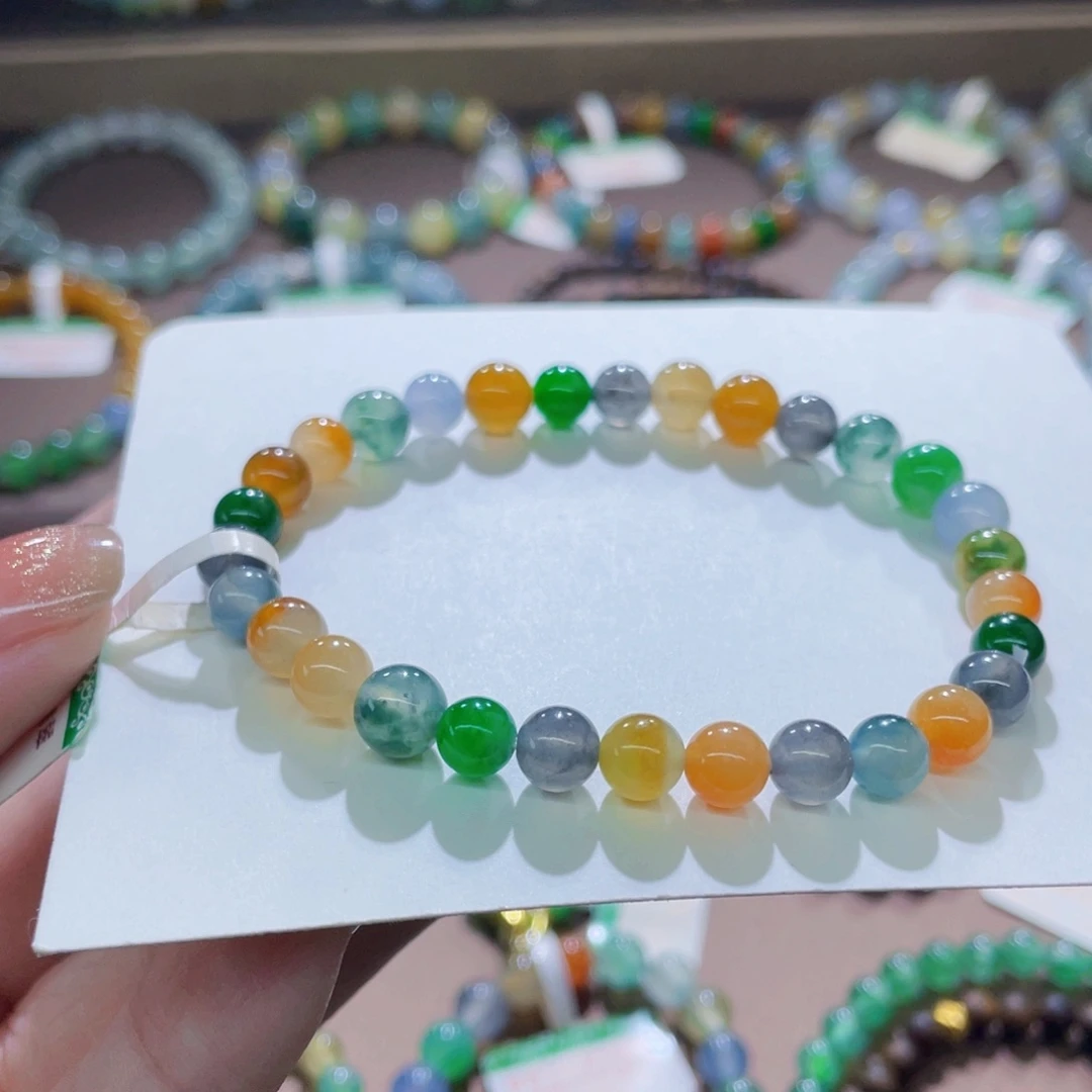 未镶嵌手链翡翠多宝卡6+