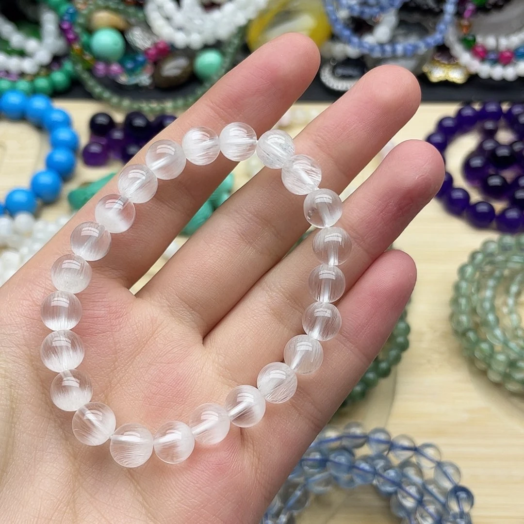 ****糖烟晶手链银S925镶嵌