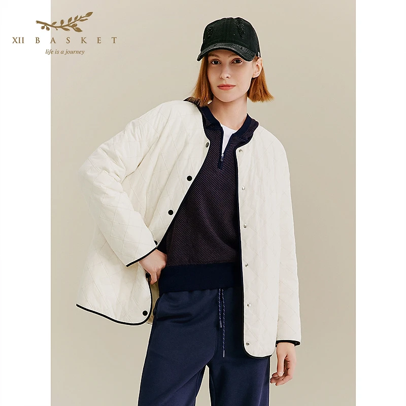 XII BASKET十二篮商场同款25秋新款高充绒保暖羽绒服7C35308010