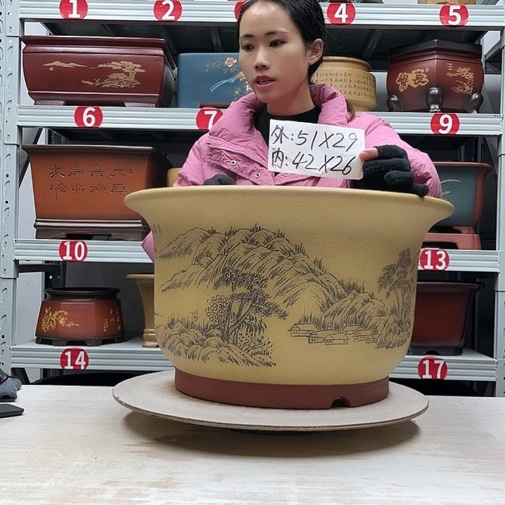 紫砂花盆紫砂花盆