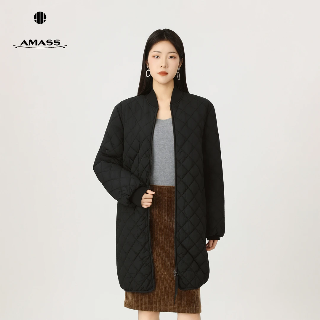 AMASS/阿玛施冬季新款韩系ins风新雪丽保暖中长款百搭棉服5400632