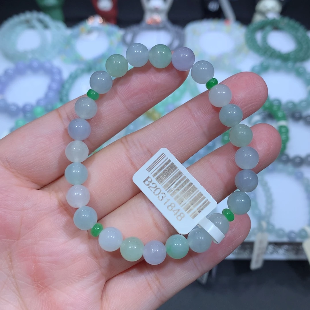 翡翠未镶嵌手串天然