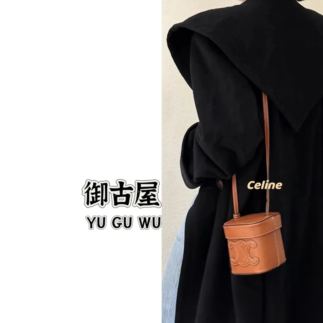 95新 Celine/思琳 御古屋/18419/凯旋门浮雕盒子斜挎包 22年