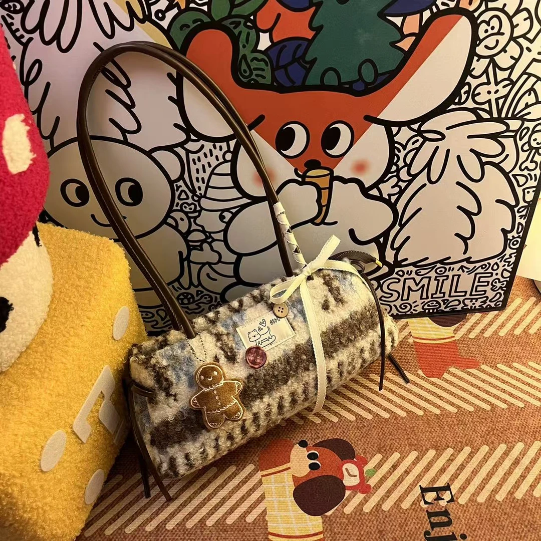 喵喵仙贝【雪国信笺 费尔岛系列】法棍包-A341(31*8*12)