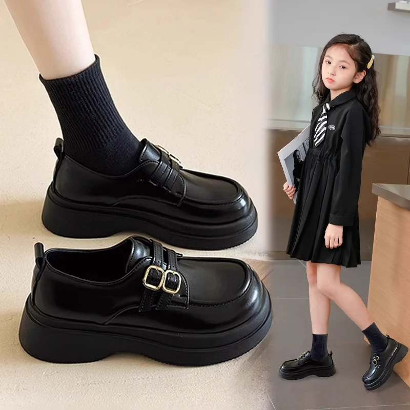 女童皮鞋2025春秋新款儿童演出鞋软底黑色公主鞋爆款中大童女童鞋