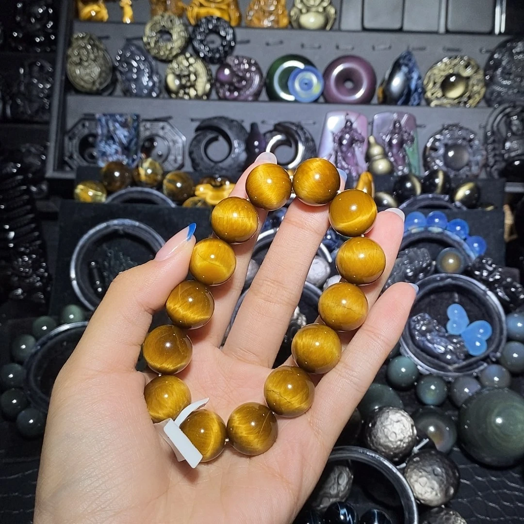 小****黑曜岩未镶嵌手链