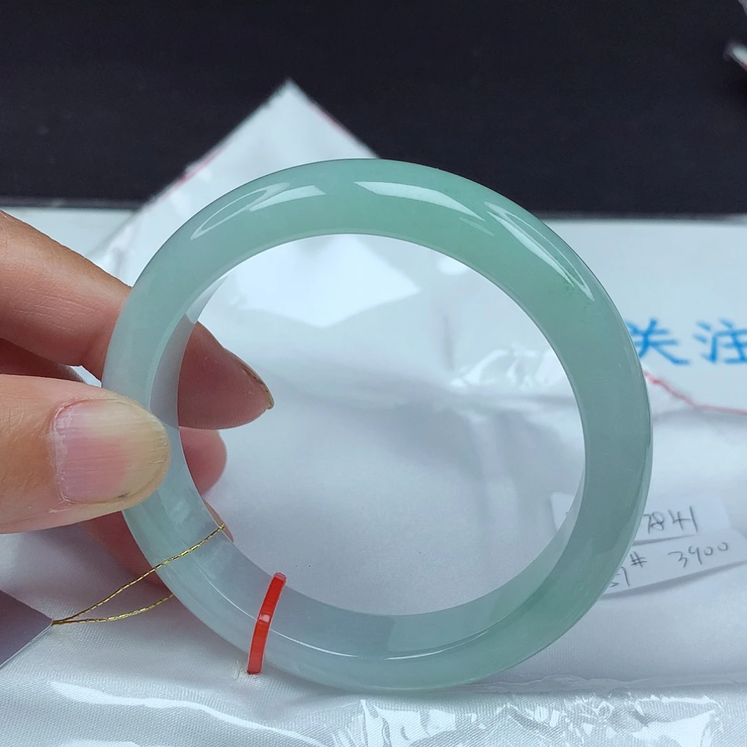 翡翠未镶嵌手镯57圈7841