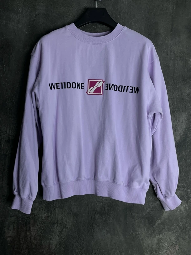 全新未使用 WE11 DONE XS码*1/镜面logo套头卫衣/02458