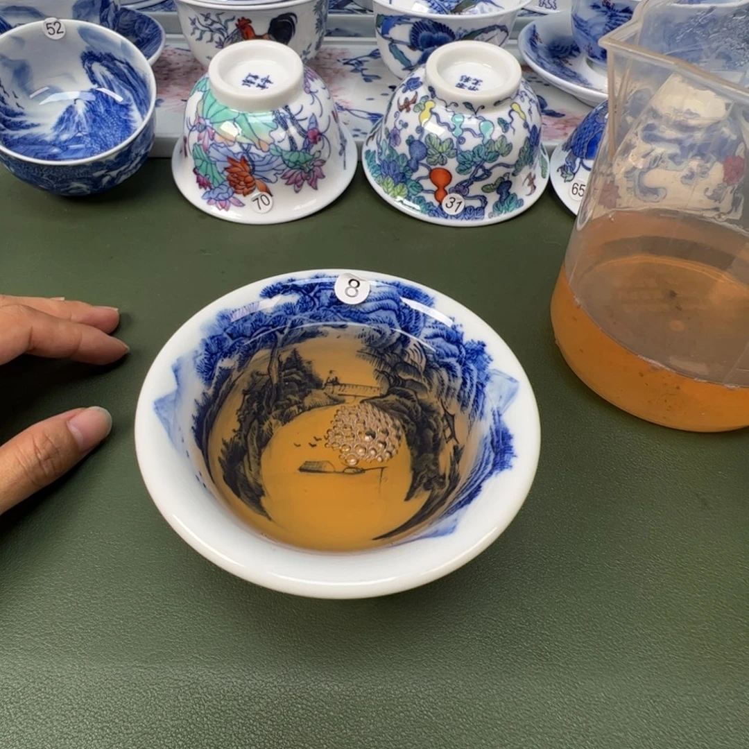 陶瓷景德镇纯手工纯手绘茶具木木8