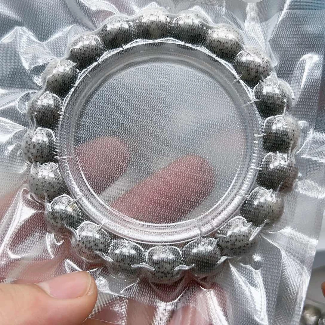 星月菩提手串74高端黑冰星月菩提单圈12×11