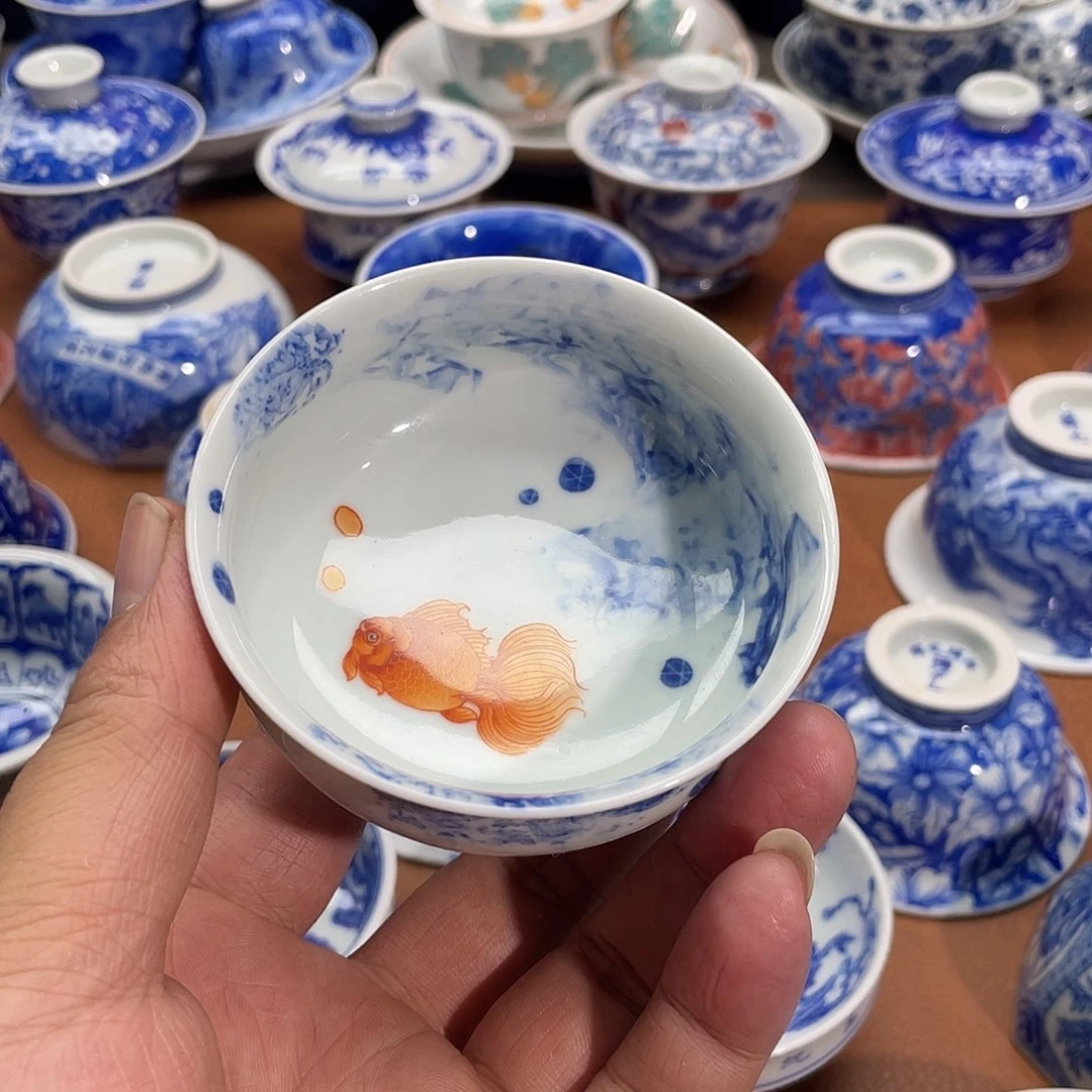 矾红  金玉满堂 矮炉式杯