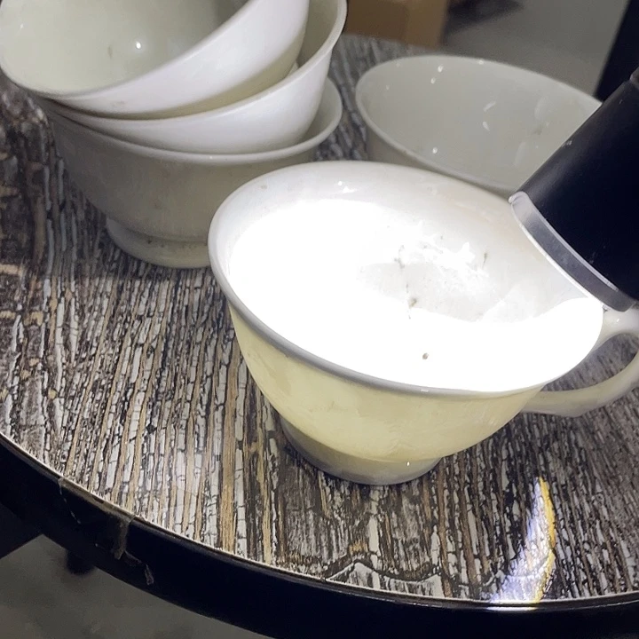 瓷片高骨瓷高脚杯5个