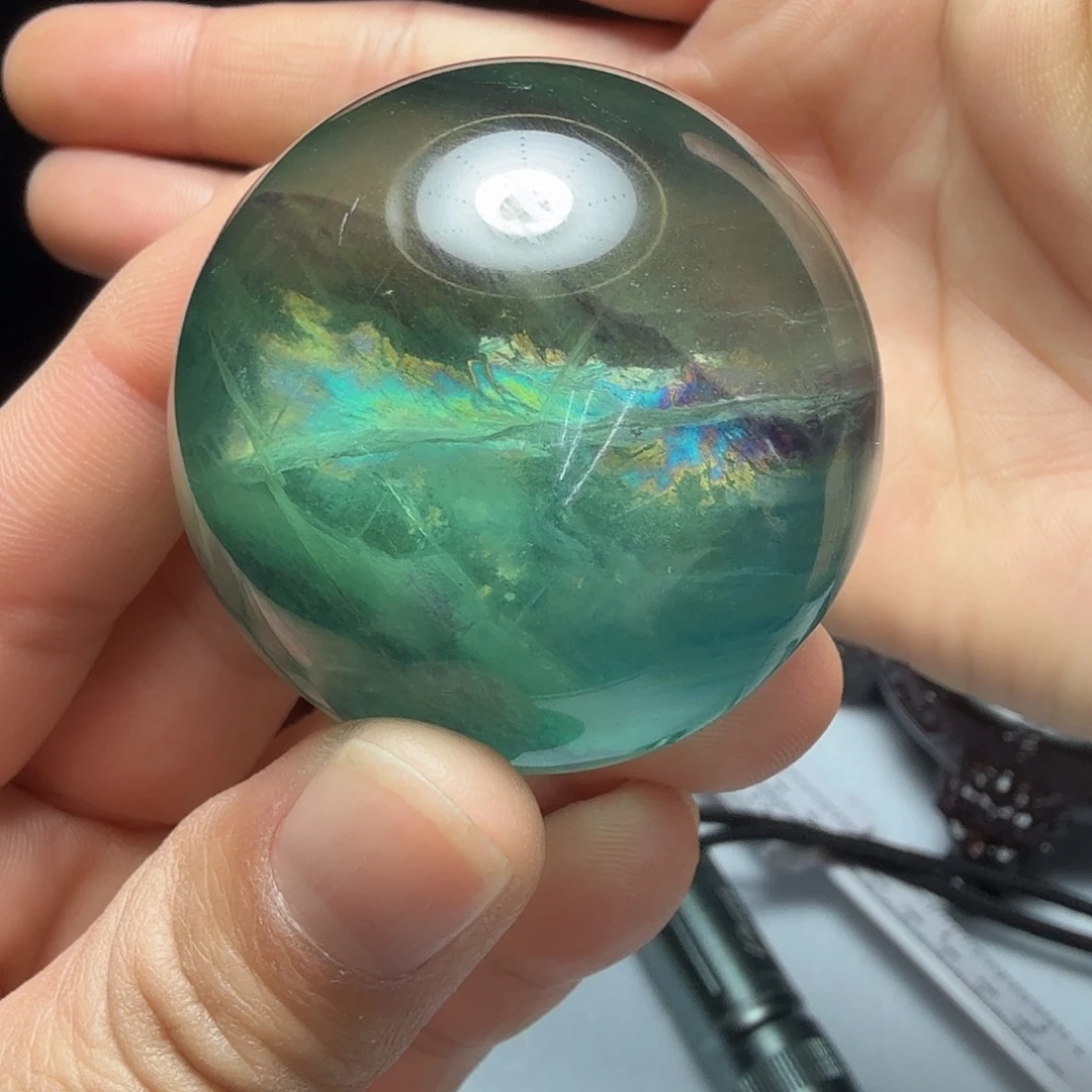 c***文未镶嵌萤石珠宝奇石