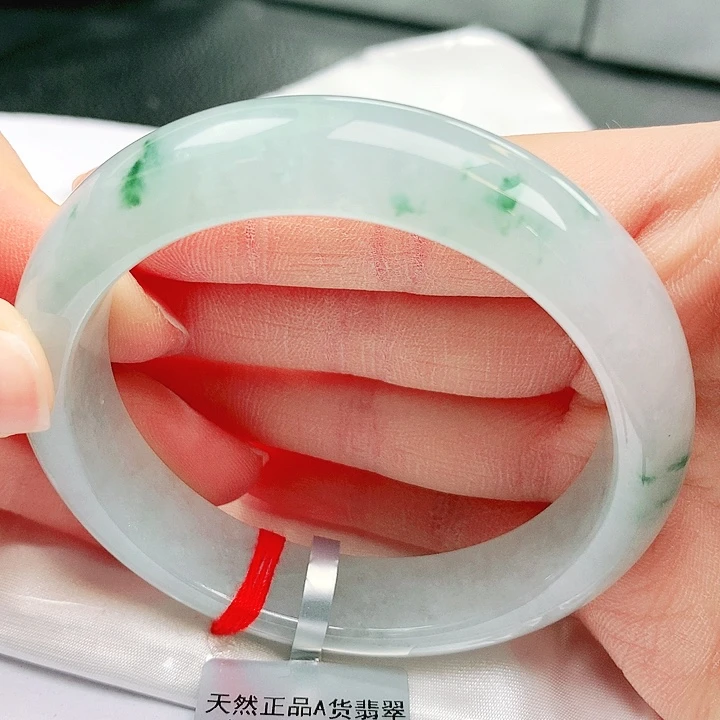 翡翠未镶嵌手镯缅甸天然a货翡翠手镯