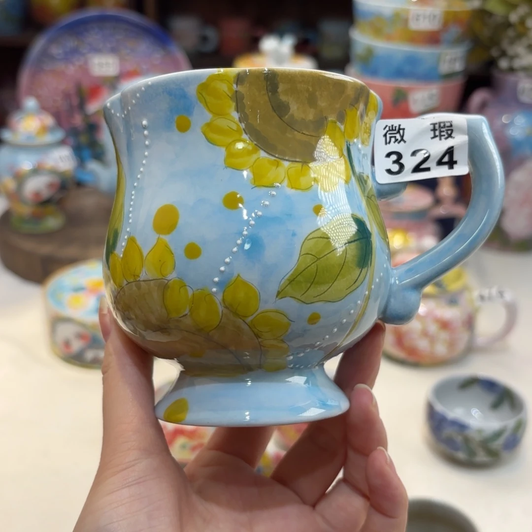 景德镇手绘高温釉下彩陶瓷茶具