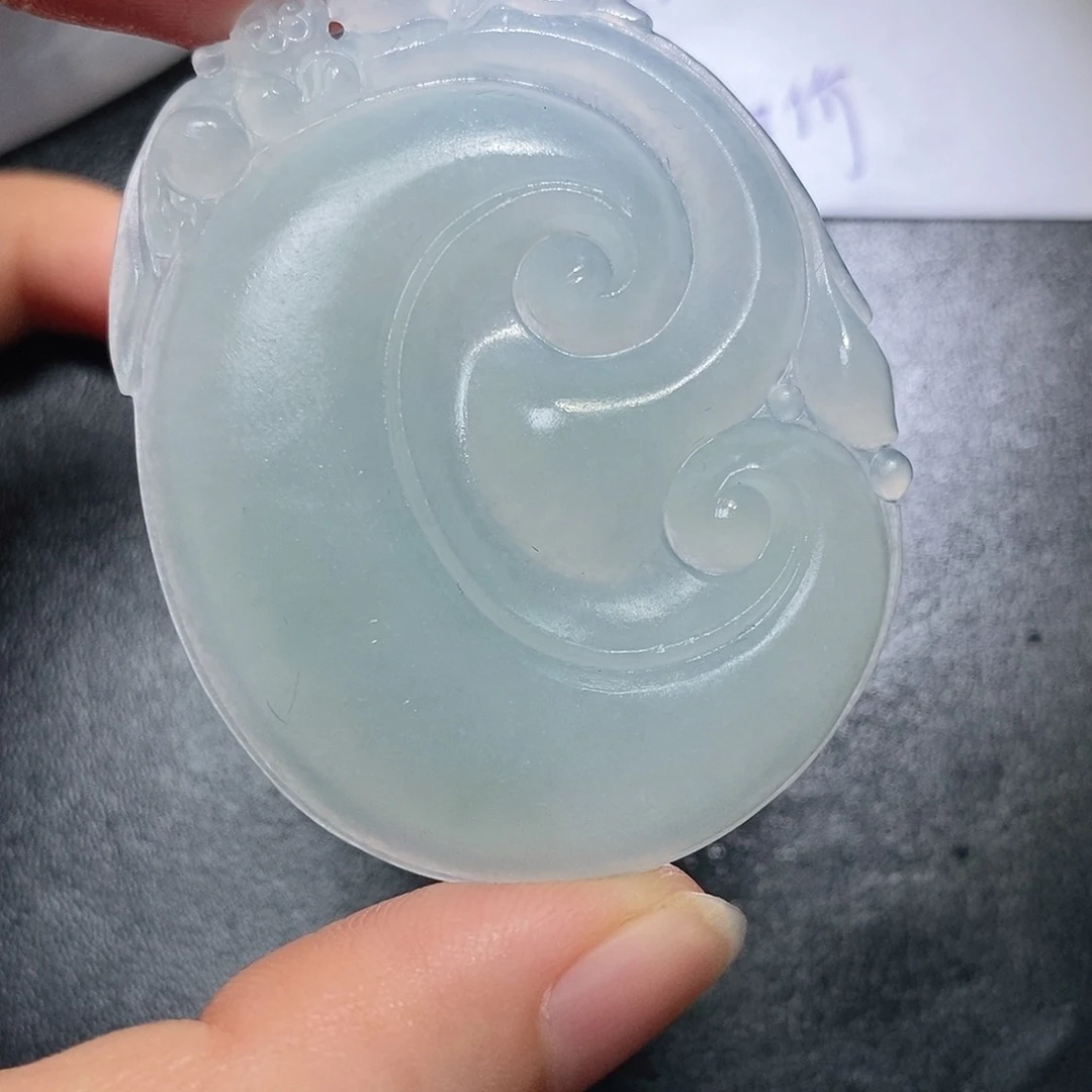 定制翡翠未镶嵌毛货付款后确认抛光