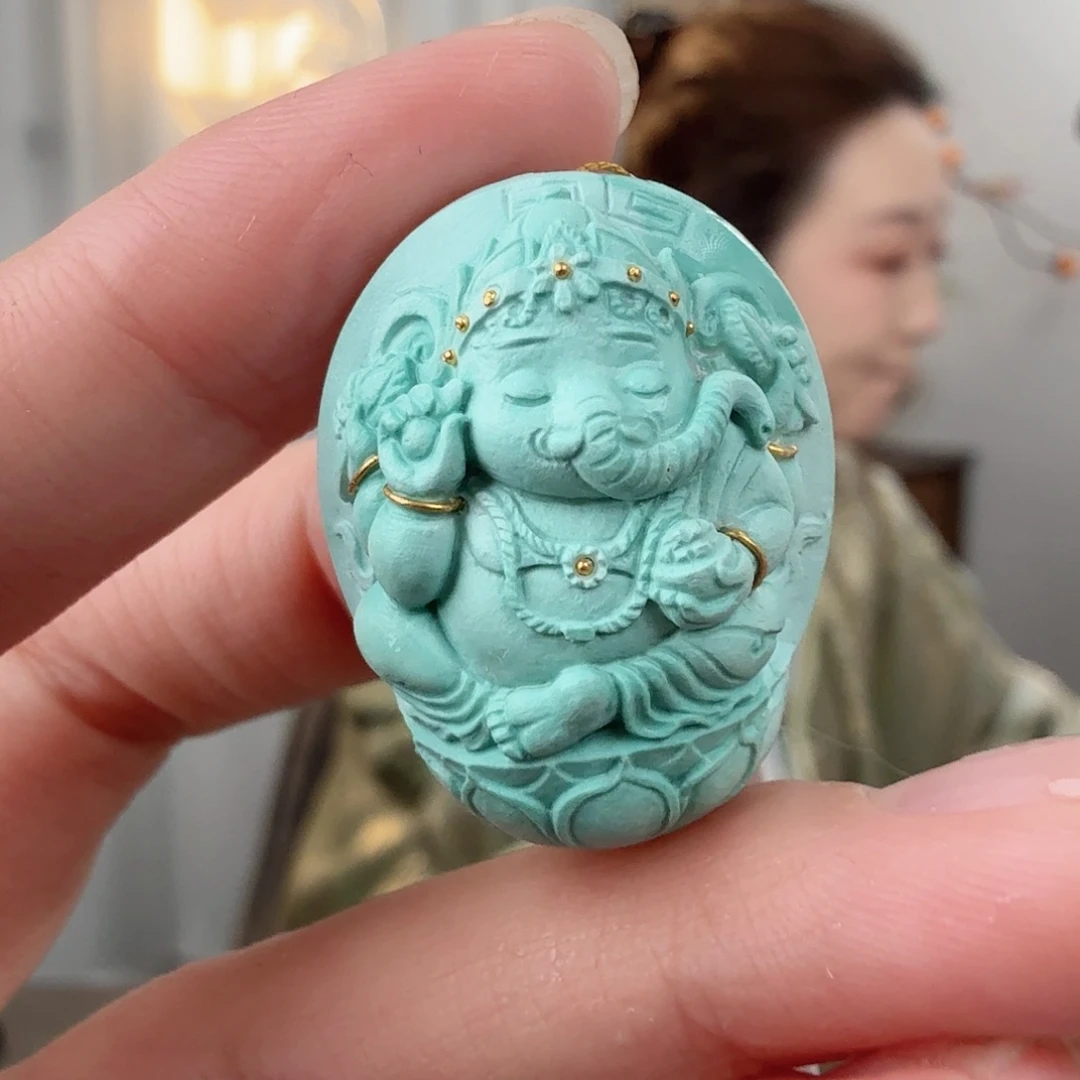 绿松石未镶嵌珠宝半成品