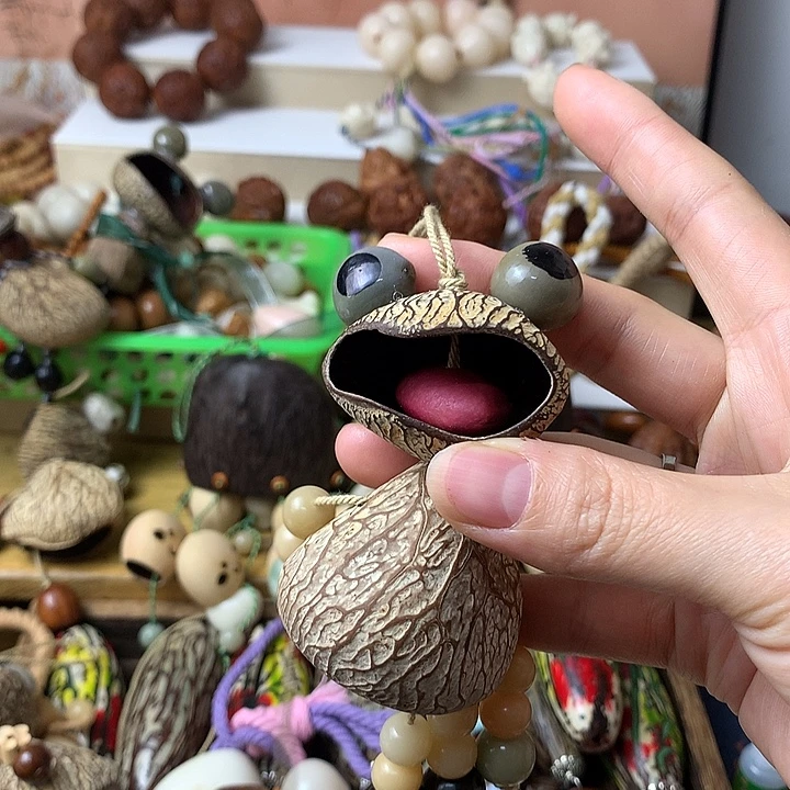 千眼菩提吊坠小呱呱来财