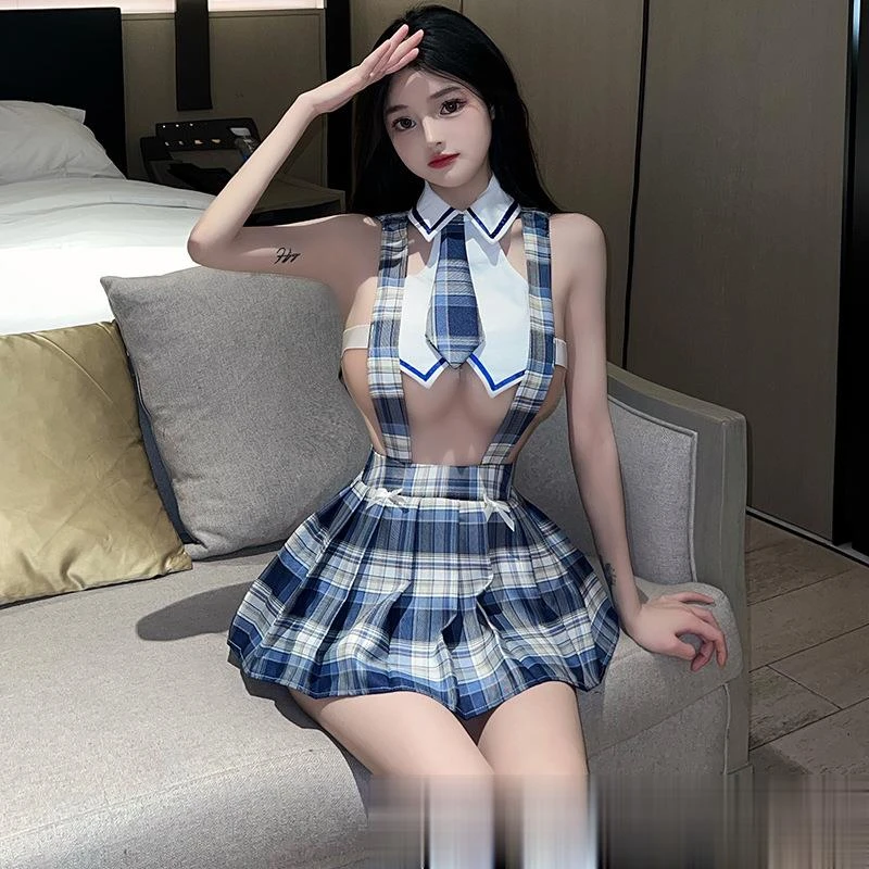 新款性感学生制服JK短裙甜美纯欲可爱制服套装2648