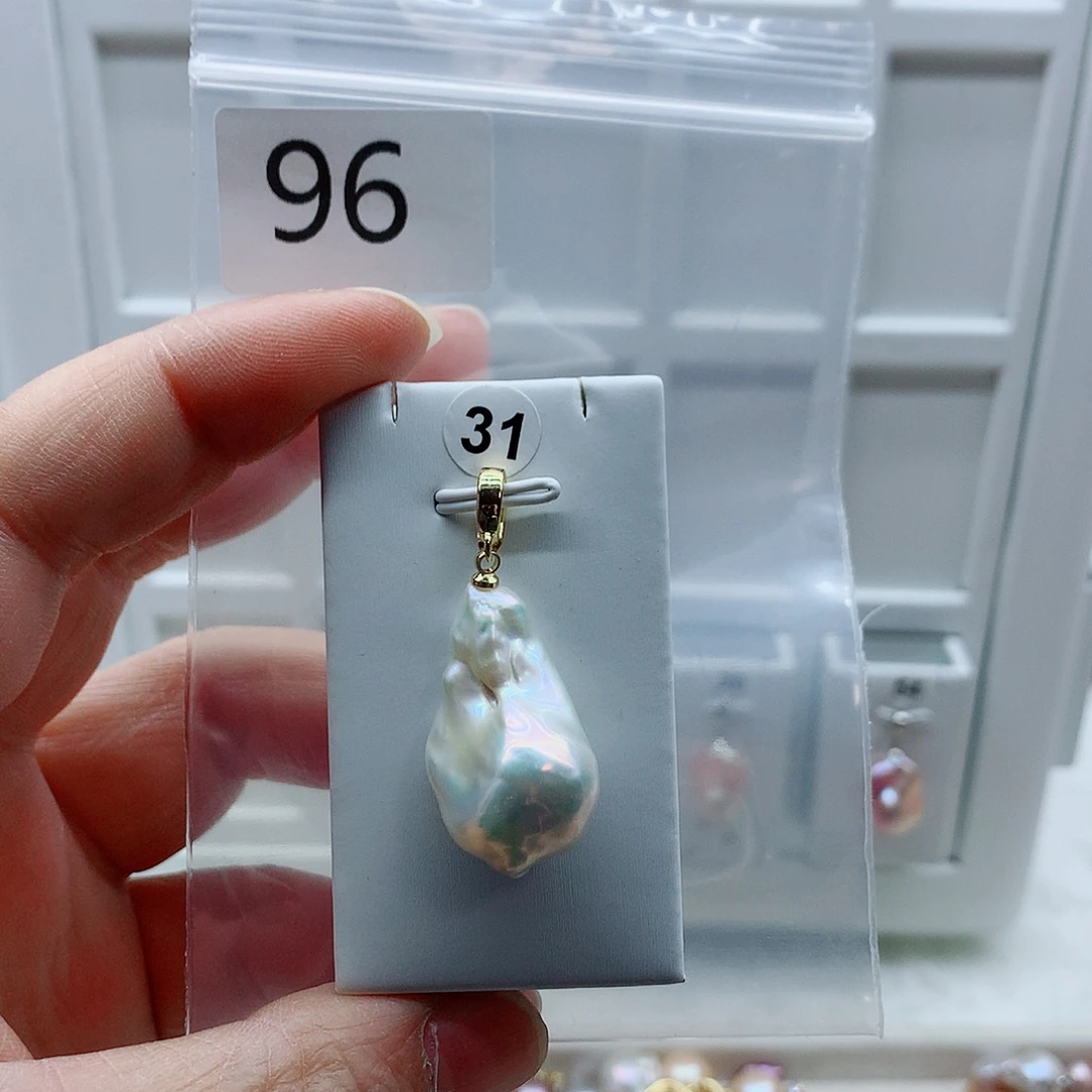 吊坠(不含链)淡水珍珠合金