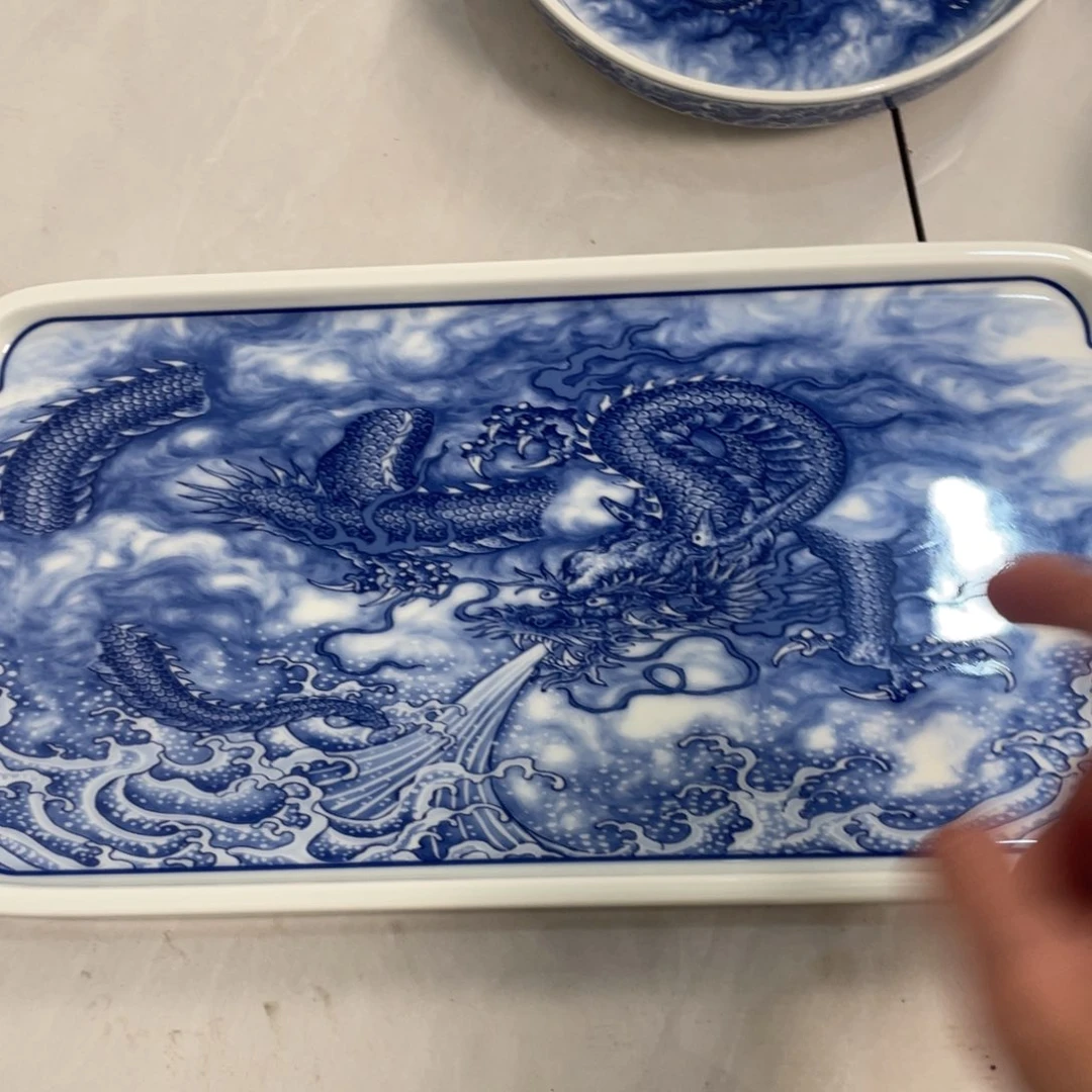 摆件景德镇墨龙茶bjjj