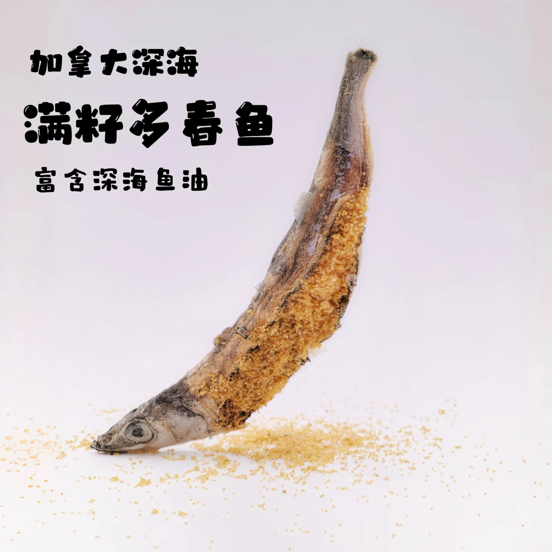 多春鱼冻干猫狗零食小鱼干满籽营养发腮