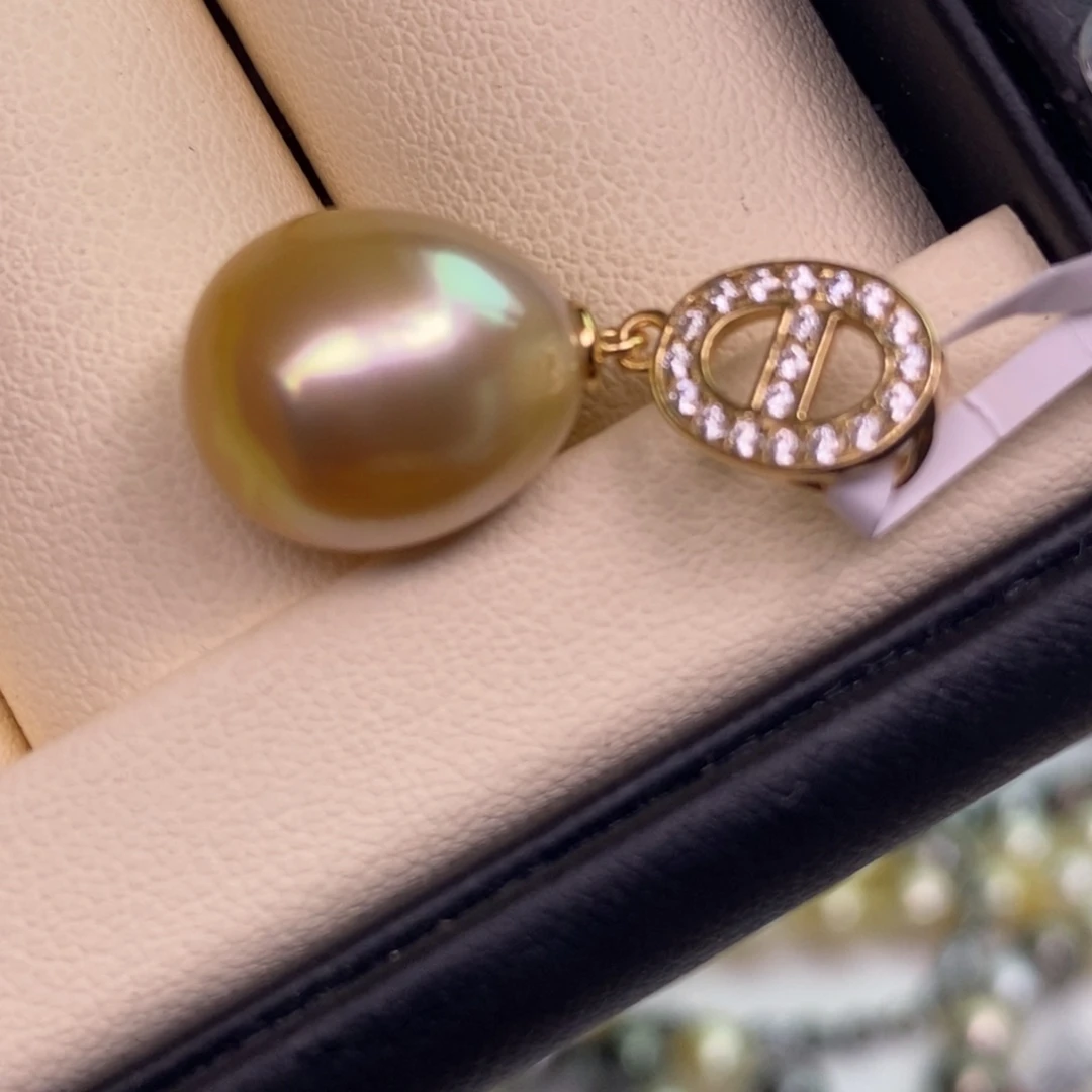 颈饰银S925镶嵌海水珍珠