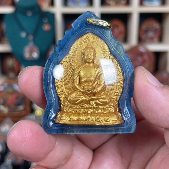 泥塑阿弥陀佛擦擦吊坠