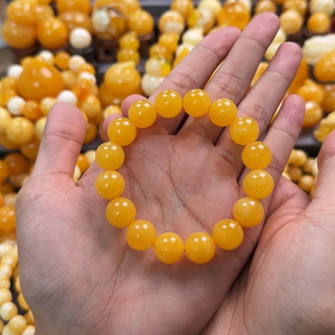 琥珀未镶嵌珠宝奇石13mm同料